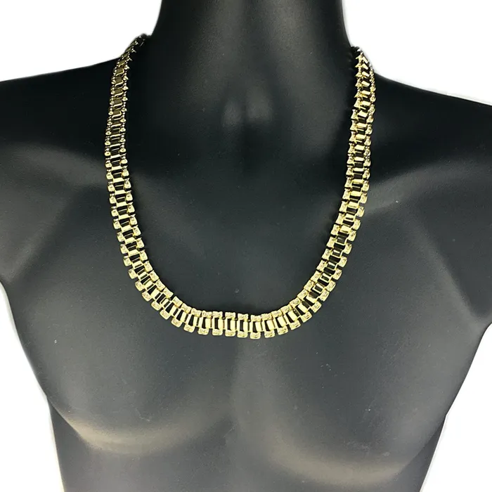 Bling Cartel Admin Necklaces Watch Band Link Gold Finish Chain Iced Necklace 24 Bling Cartel Admin Necklaces Watch Band Link Gold Finish Chain Iced Necklace 24