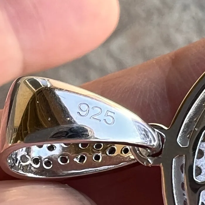 Bling Cartel Necklaces 925 Sterling Silver Money Mouth Face Emoji CZ Iced Pendant Bling Cartel Necklaces 925 Sterling Silver Money Mouth Face Emoji CZ Iced Pendant