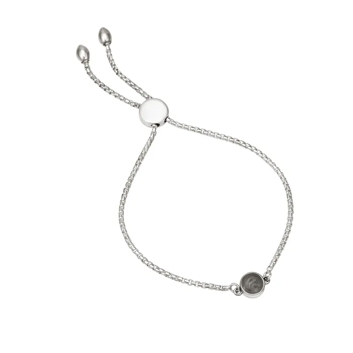 Bolo Chain Cremation Bracelet in Sterling Silver closebymejewelry Bracelets
