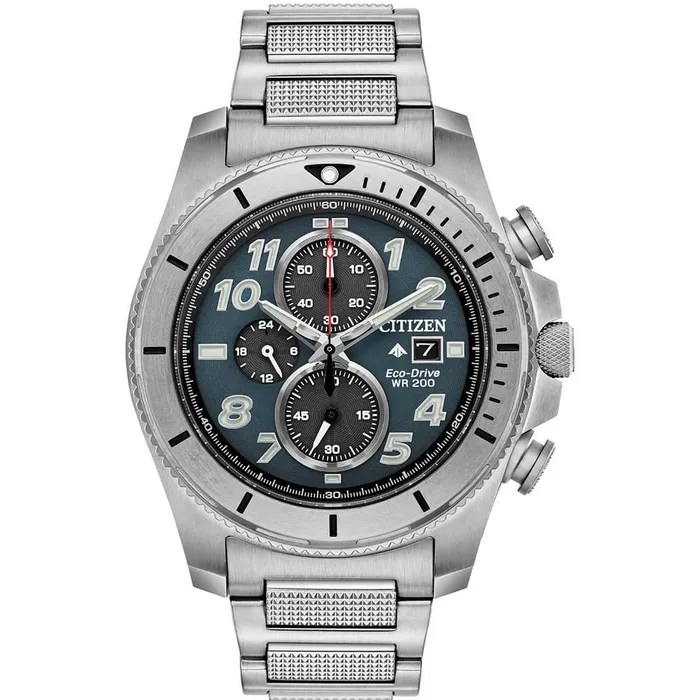 Bracelets Citizen Mens Eco Drive Watch Promaster Tough Chrono Silver Bracelet CA072054H Citizen Bracelets Citizen Mens Eco Drive Watch Promaster Tough Chrono Silver Bracelet CA072054H Citizen