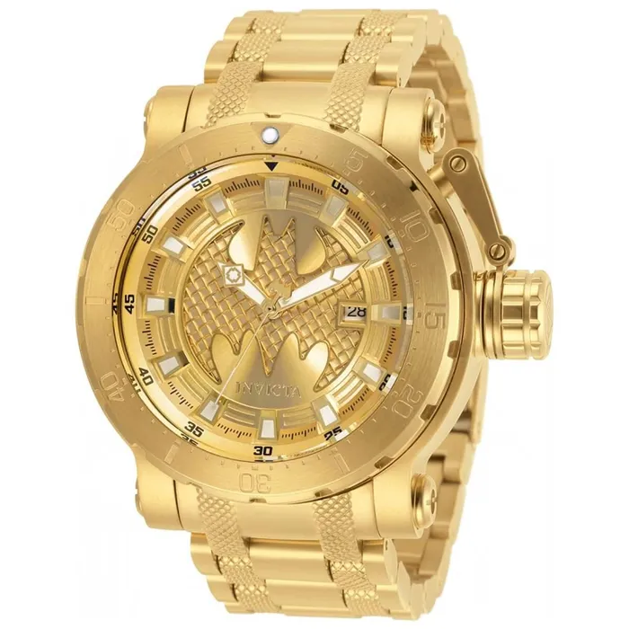 Bracelets Invicta Invicta Mens Automatic Watch DC Comics Batman Gold Tone Bracelet 32190 Bracelets Invicta Invicta Mens Automatic Watch DC Comics Batman Gold Tone Bracelet 32190