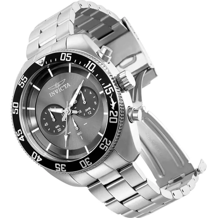 Bracelets Invicta Invicta Mens Watch Pro Diver Quartz Chronograph Black Dial SS Bracelet 30054