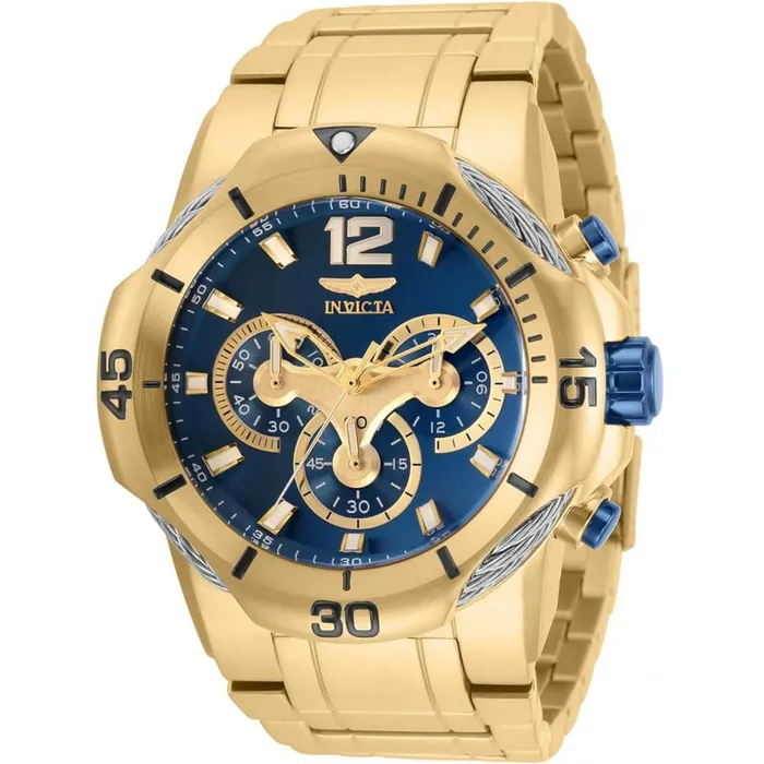 Bracelets Invicta Mens Chronograph Watch Bolt Blue Dial Yellow Gold Bracelet 31165 Invicta Bracelets Invicta Mens Chronograph Watch Bolt Blue Dial Yellow Gold Bracelet 31165 Invicta