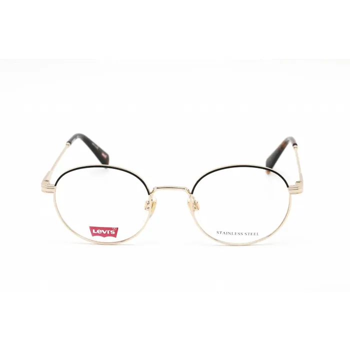 Bracelets Levis Unisex Eyeglasses Clear Demo Lens Gold Stainless Steel LV 1030 0J5G 00 Levis