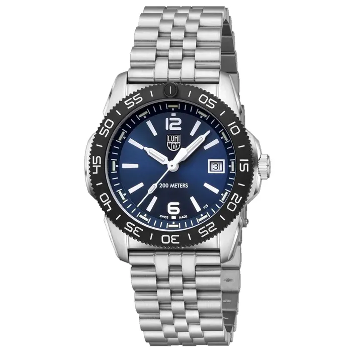 Bracelets Luminox Luminox Mens Quartz Watch Pacific Diver Ripple Blue Dial Bracelet 3123MSET Bracelets Luminox Luminox Mens Quartz Watch Pacific Diver Ripple Blue Dial Bracelet 3123MSET
