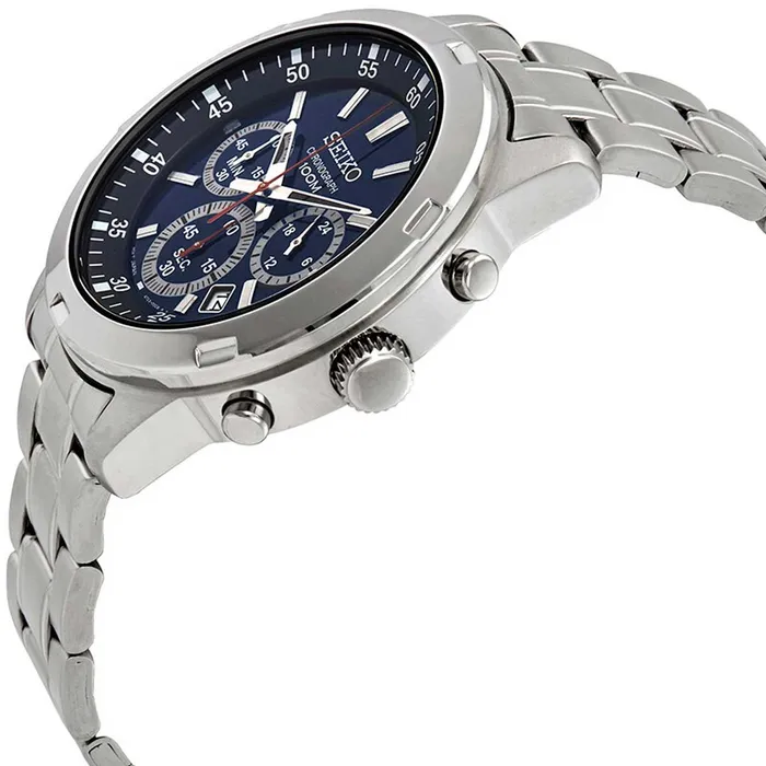 Bracelets Seiko Mens Chronograph Watch Neo Sports Blue Dial Silver Tone Bracelet SKS603P1 SEIKO Bracelets Seiko Mens Chronograph Watch Neo Sports Blue Dial Silver Tone Bracelet SKS603P1 SEIKO
