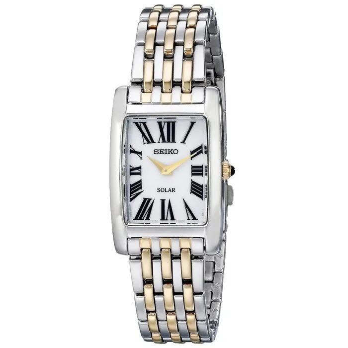 Bracelets Seiko Seiko SUP268 Womens Solar Core Quartz White Dial Two Tone Steel Bracelet Watch Bracelets Seiko Seiko SUP268 Womens Solar Core Quartz White Dial Two Tone Steel Bracelet Watch
