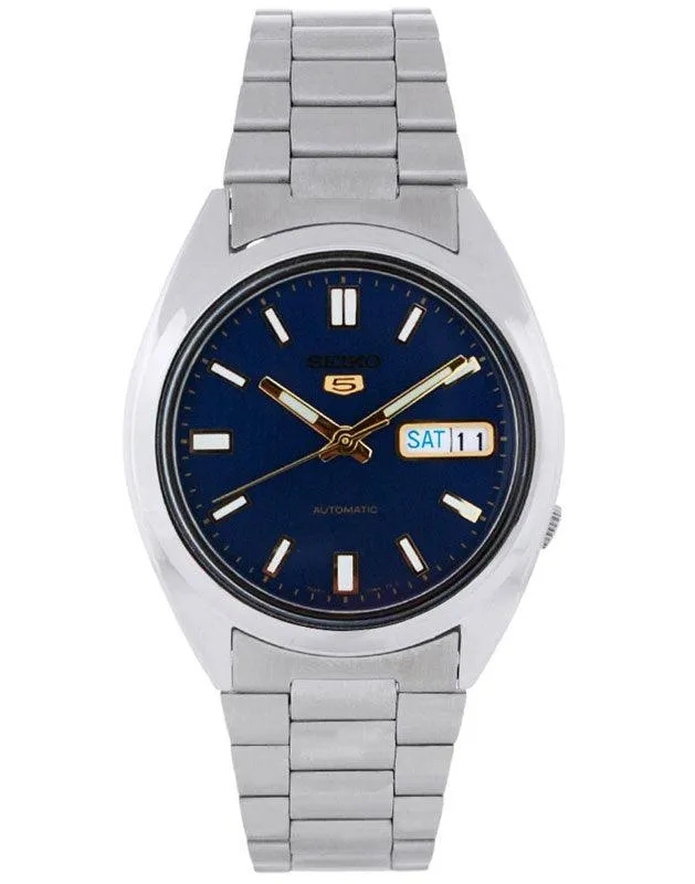 Bracelets Seiko SNX799 Mens Blue Dial Stainless Steel Automatic Watch Seiko