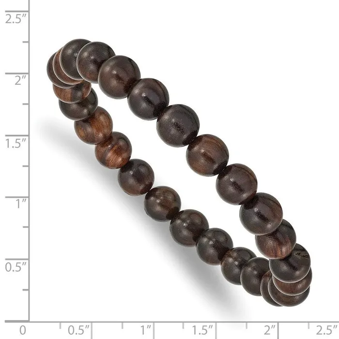 Chisel Bracelets Red Sandalwood Bead Stretch Bracelet Chisel Bracelets Red Sandalwood Bead Stretch Bracelet