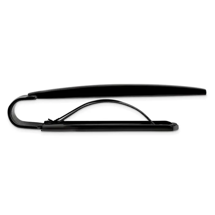 Chisel Bracelets Stainless Steel Brushed and Polished Black IPplated Money Clip