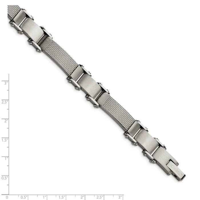 Chisel Bracelets Stainless Steel Polished wSolid Grey Carbon Fiber 9in Bracelet Chisel Bracelets Stainless Steel Polished wSolid Grey Carbon Fiber 9in Bracelet