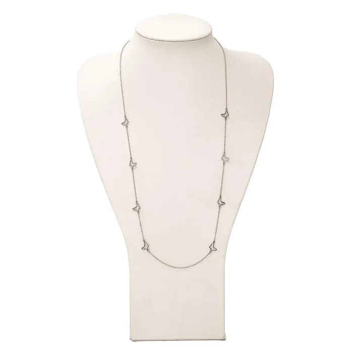 Chisel Necklaces Stainless Steel Butterfly Necklace Chisel Necklaces Stainless Steel Butterfly Necklace
