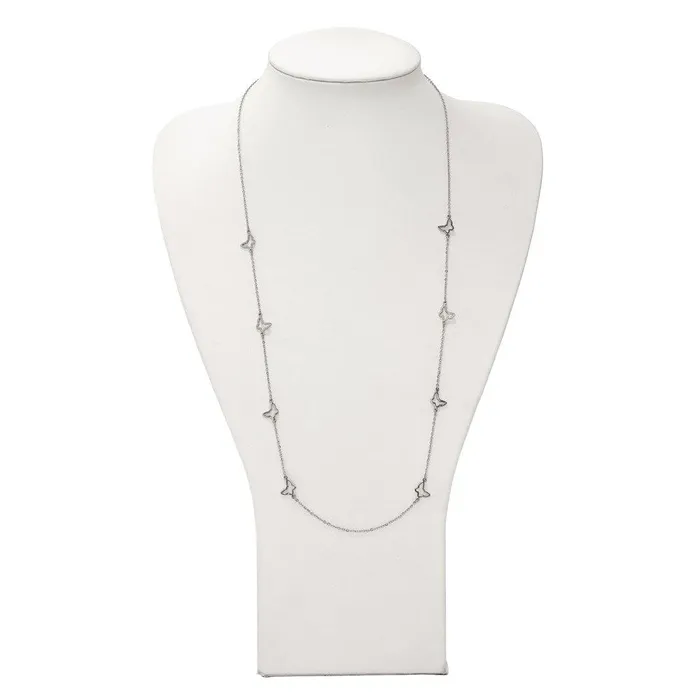 Chisel Necklaces Stainless Steel Butterfly Necklace Chisel Necklaces Stainless Steel Butterfly Necklace