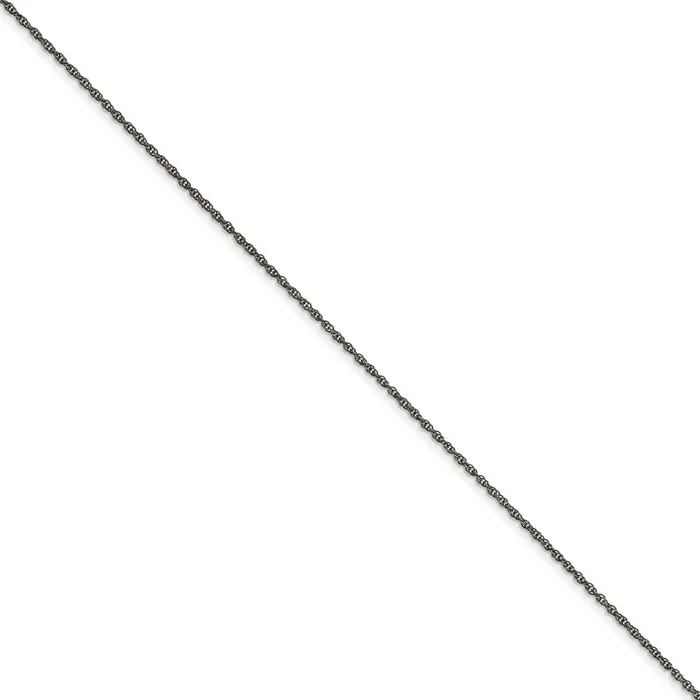 Chisel Stainless Steel 200mm Oxidized Chain SRN1283 Bracelets