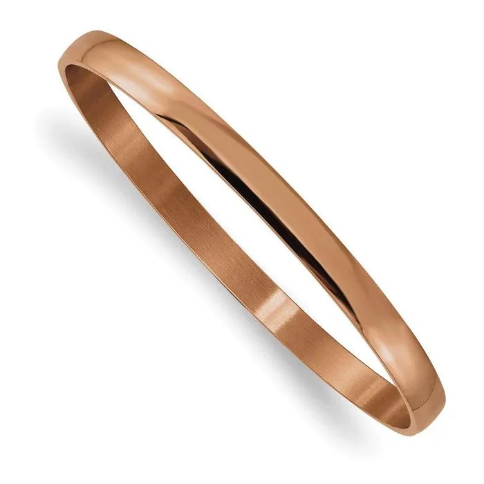 Chisel Stainless Steel Brown IP Plated Bangle Bracelets