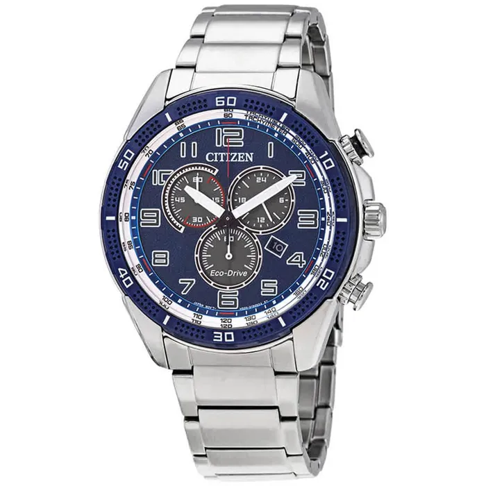 Citizen Mens EcoDrive Watch Drive Chronograph Blue Dial Steel Bracelet AT244051L Citizen Bracelets Citizen Mens EcoDrive Watch Drive Chronograph Blue Dial Steel Bracelet AT244051L Citizen Bracelets