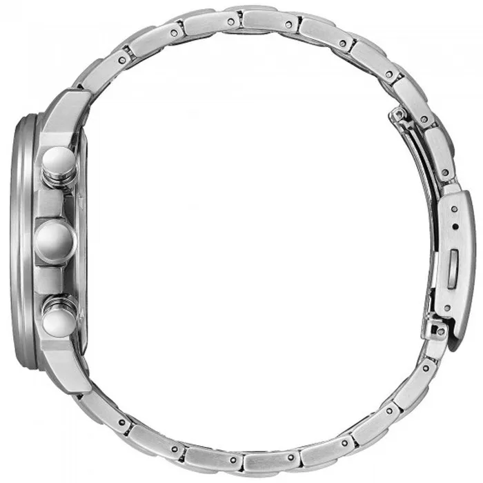 Citizen Mens Watch Eco Drive Chrono White and Black Dial SS Bracelet CA073883A Citizen Bracelets Citizen Mens Watch Eco Drive Chrono White and Black Dial SS Bracelet CA073883A Citizen Bracelets
