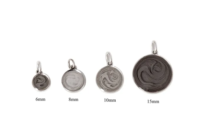 closebymejewelry 8mm Dome Cremation Necklace in 14K Yellow Gold Necklaces