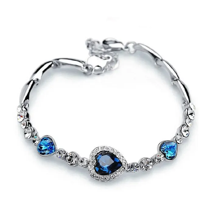 Divine Inspiration Styles Bracelets ILOVELIFE Womens Fine Fashion Ocean Heart Crystal Rhinestone Bracelet Jewelry Divine Inspiration Styles Bracelets ILOVELIFE Womens Fine Fashion Ocean Heart Crystal Rhinestone Bracelet Jewelry
