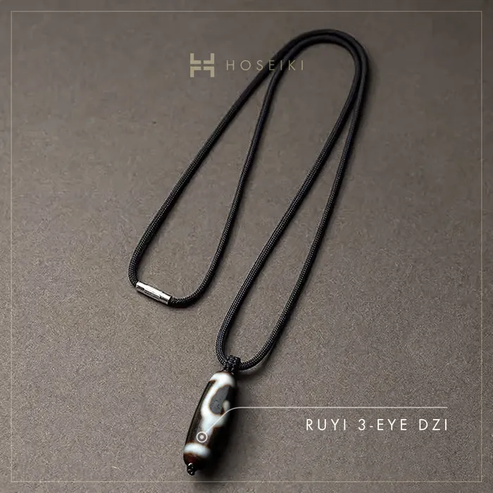 Dzi Necklace Vertical Style Horizontal Style Hoseiki Jewelry Necklaces