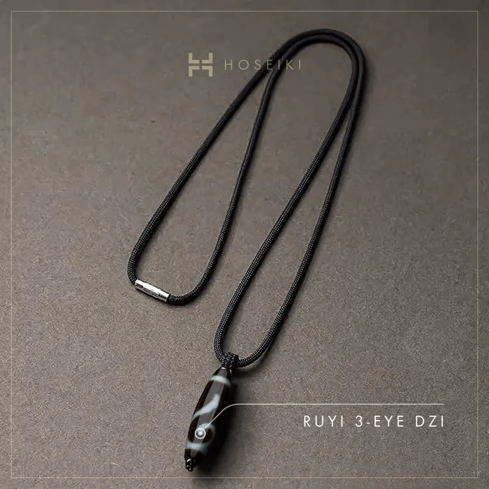 Dzi Necklace Vertical Style Horizontal Style Hoseiki Jewelry Necklaces