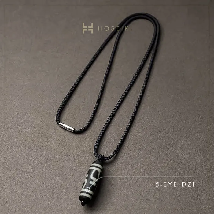 Dzi Necklace Vertical Style Horizontal Style Hoseiki Jewelry Necklaces