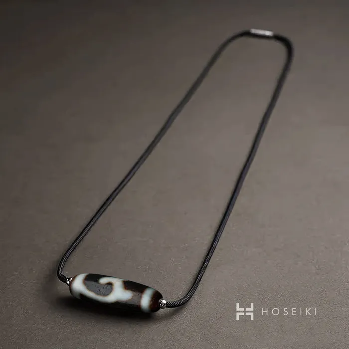 Dzi Necklace Vertical Style Horizontal Style Hoseiki Jewelry Necklaces