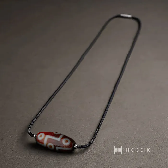 Dzi Necklace Vertical Style Horizontal Style Hoseiki Jewelry Necklaces