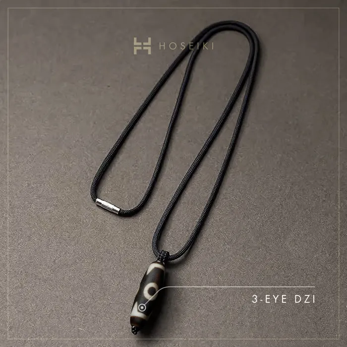 Dzi Necklace Vertical Style Horizontal Style Hoseiki Jewelry Necklaces