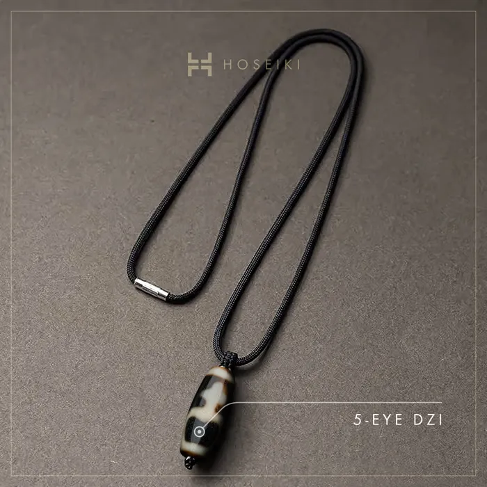 Dzi Necklace Vertical Style Horizontal Style Hoseiki Jewelry Necklaces