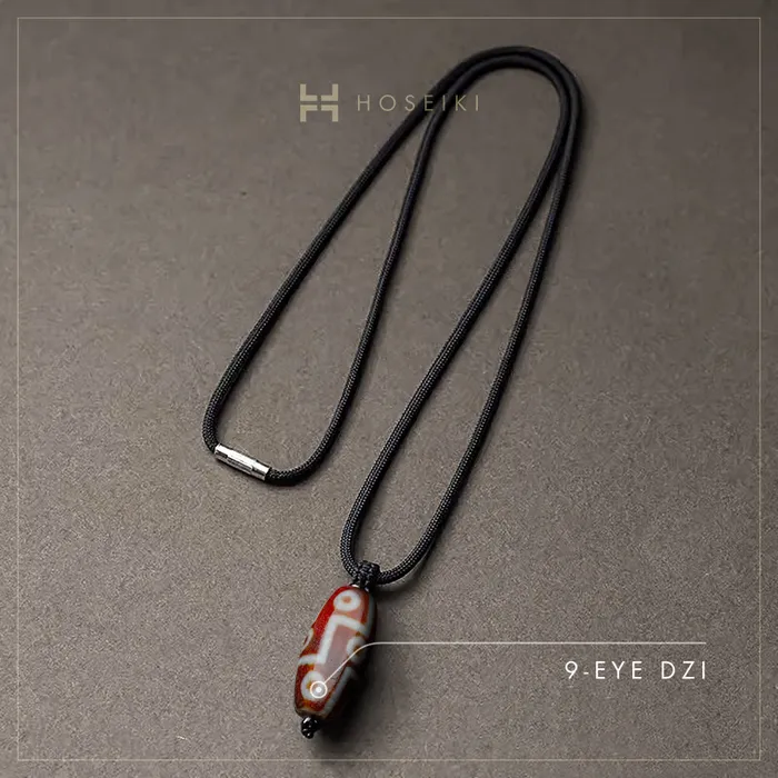 Dzi Necklace Vertical Style Horizontal Style Hoseiki Jewelry Necklaces