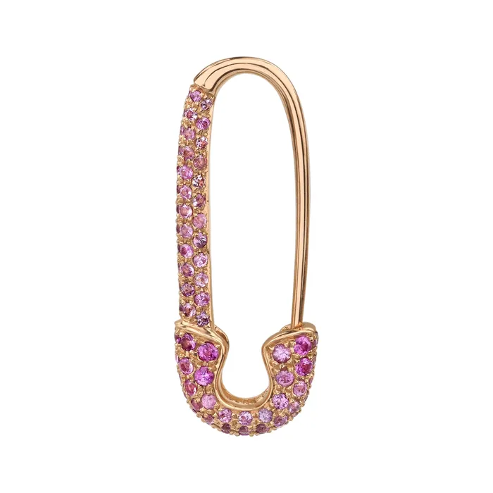 Earrings anitako PINK SAPPHIRE SAFETY PIN EARRING