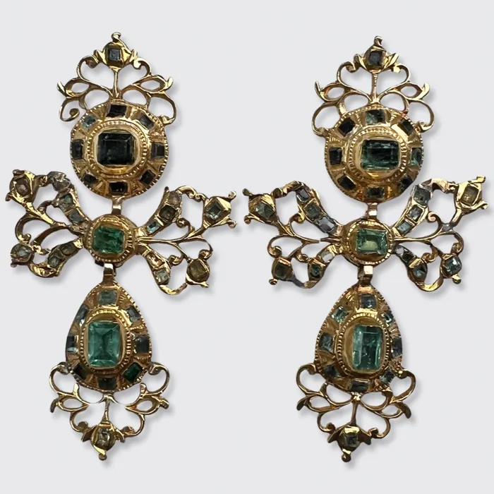 Earrings Iberian Emerald Girandole Earrings 21stfinds Earrings Iberian Emerald Girandole Earrings 21stfinds