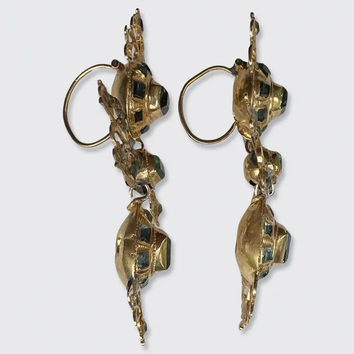 Earrings Iberian Emerald Girandole Earrings 21stfinds Earrings Iberian Emerald Girandole Earrings 21stfinds