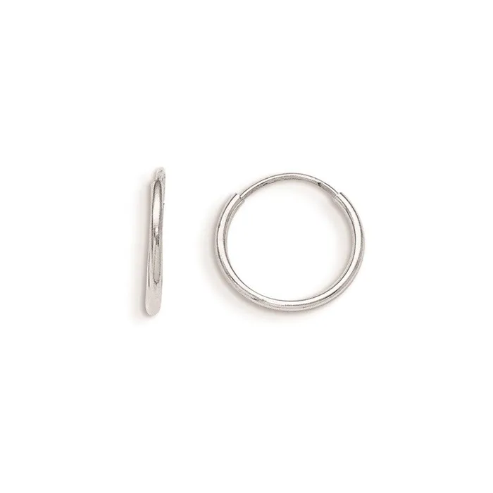 Earrings Jewelry Madi K Kids 14k White Gold Endless Hoop Earrings