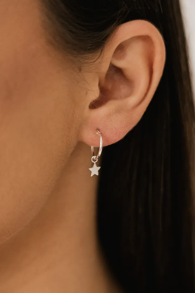 Earrings Kty Star Earrings Silver
