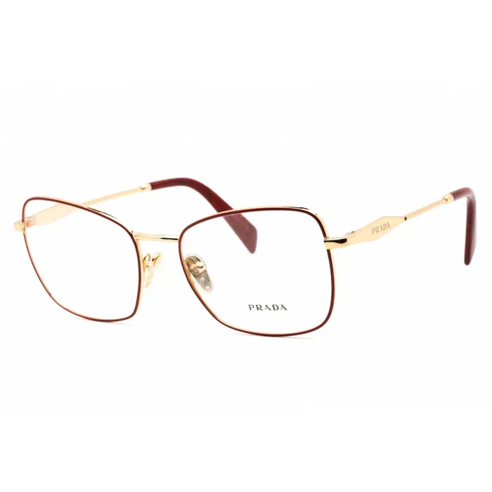 Earrings Prada Prada Womens Eyeglasses Full Rim Butterfly RedGold Metal Frame 0PR 53ZV 12F1O1