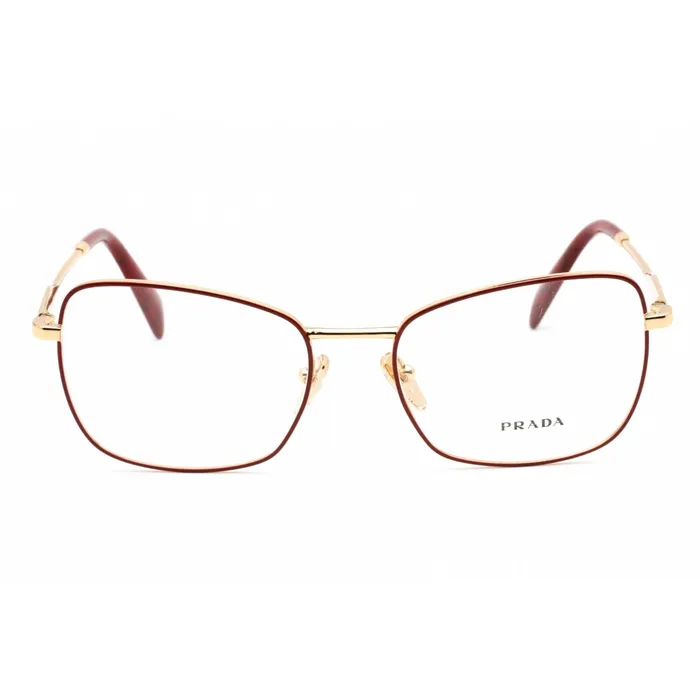 Earrings Prada Prada Womens Eyeglasses Full Rim Butterfly RedGold Metal Frame 0PR 53ZV 12F1O1