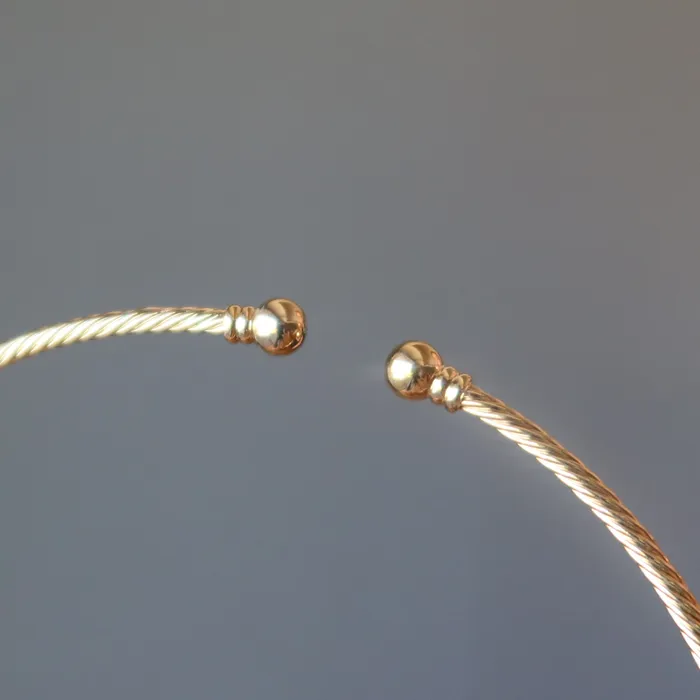 Gold Choker Necklace Fashion Forward Thick Twist Satin Crystals Necklaces