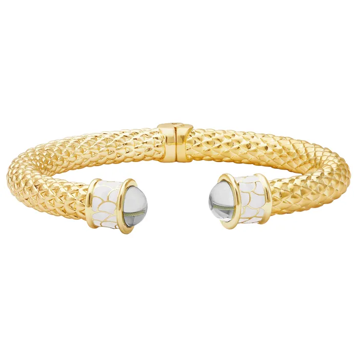 Halcyon Days PreStyled Sets Halcyon Days Minoan Torque Diamond Gold Bangle