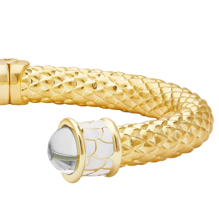 Halcyon Days PreStyled Sets Halcyon Days Minoan Torque Diamond Gold Bangle