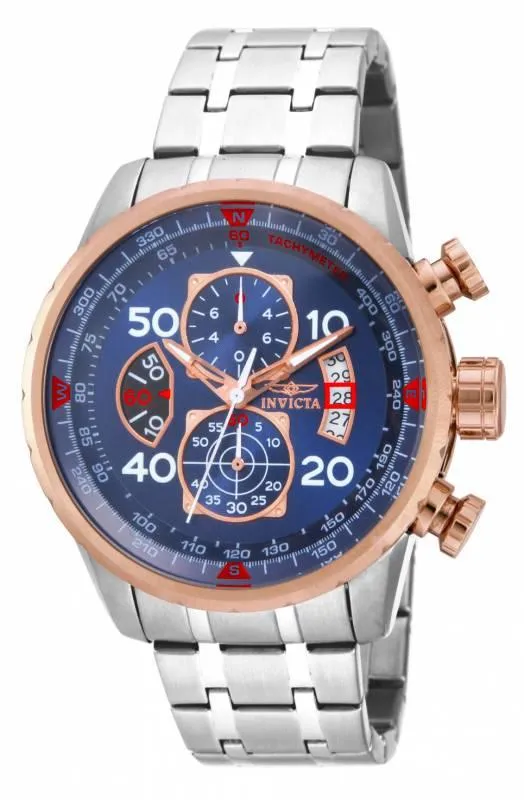 Invicta 17203 Mens Aviator Blue Dial Stainless Steel Bracelet Chronograph Watch Invicta Bracelets Invicta 17203 Mens Aviator Blue Dial Stainless Steel Bracelet Chronograph Watch Invicta Bracelets
