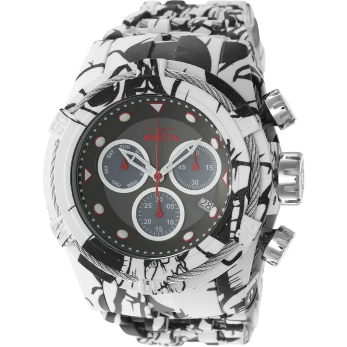 Invicta Bracelets Invicta Mens Watch Bolt Chronograph Grey Silver and Black Dial Bracelet 43859 Invicta Bracelets Invicta Mens Watch Bolt Chronograph Grey Silver and Black Dial Bracelet 43859