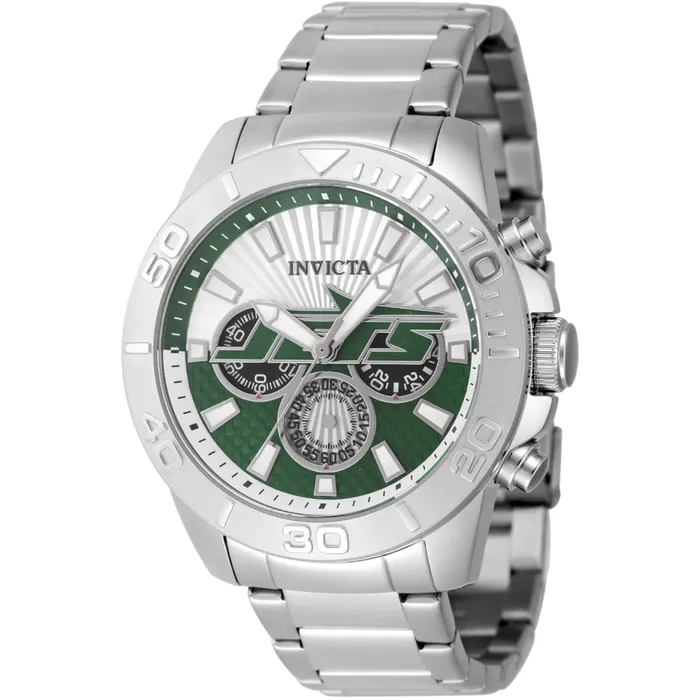 Invicta Bracelets Invicta Mens Watch NFL New York Jets Green Silver Tone Dial Bracelet 47944 Invicta Bracelets Invicta Mens Watch NFL New York Jets Green Silver Tone Dial Bracelet 47944