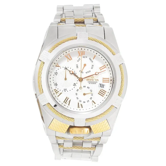 Invicta Invicta Mens Chronograph Watch Bolt Zeus Quartz Silver Dial Steel Bracelet 29735 Bracelets Invicta Invicta Mens Chronograph Watch Bolt Zeus Quartz Silver Dial Steel Bracelet 29735 Bracelets