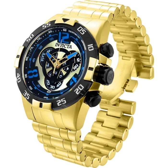 Invicta Invicta Mens Chronograph Watch Corduba Quartz Yellow Gold Steel Bracelet 34986 Bracelets Invicta Invicta Mens Chronograph Watch Corduba Quartz Yellow Gold Steel Bracelet 34986 Bracelets