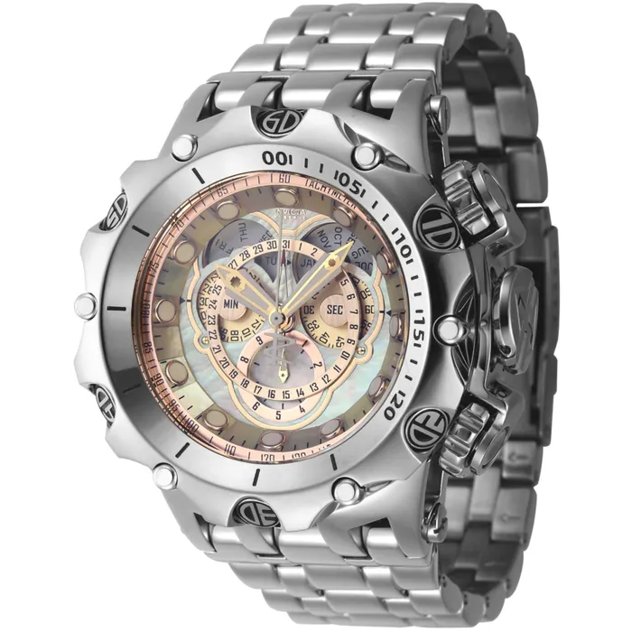 Invicta Mens Watch Reserve Black MOP Dial Silver Stainless Steel Bracelet 45604 Invicta Bracelets Invicta Mens Watch Reserve Black MOP Dial Silver Stainless Steel Bracelet 45604 Invicta Bracelets