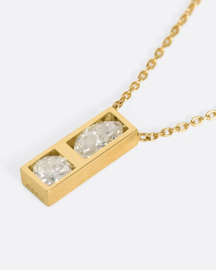 JANUKA Necklaces Rectangular Position Necklace