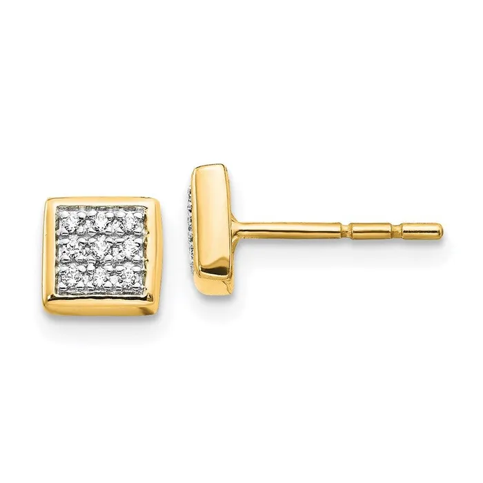 Jewelry 14K Diamond Post Earrings Earrings