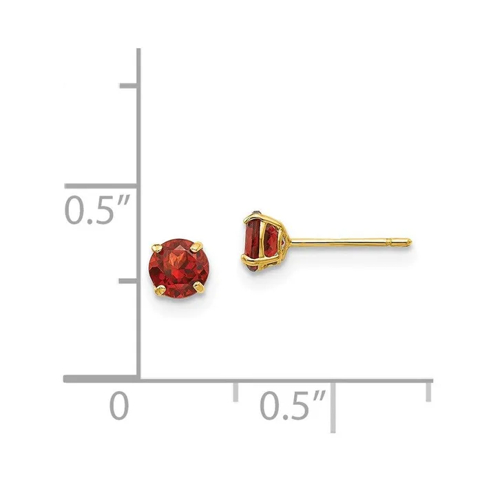 Jewelry Earrings Madi K Kids 14k Round Garnet 4mm Post Earrings Jewelry Earrings Madi K Kids 14k Round Garnet 4mm Post Earrings